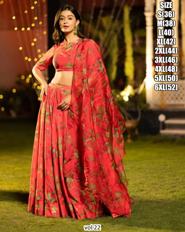 Add A Touch Of Glitz And Glamor To Your Traditional Outfit Collection With The Gorgeous Lehenga Choli From Ethnicrang