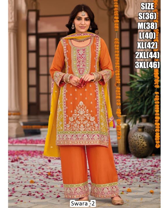 Add A Striking Traditional Touch To Your Ethnic Attires With The Latest Designer Plazo Suits