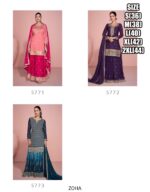 Make A Statement With This Set Of Three Readymade Plazo Suits From Ethnicrang
