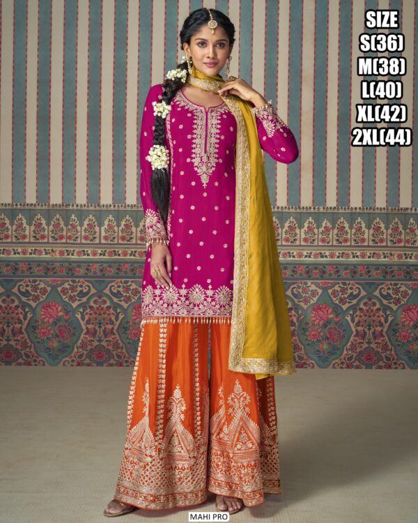 Get Ready To Elevate Your Style With This Sets Of Four Readymade Plazo Suits