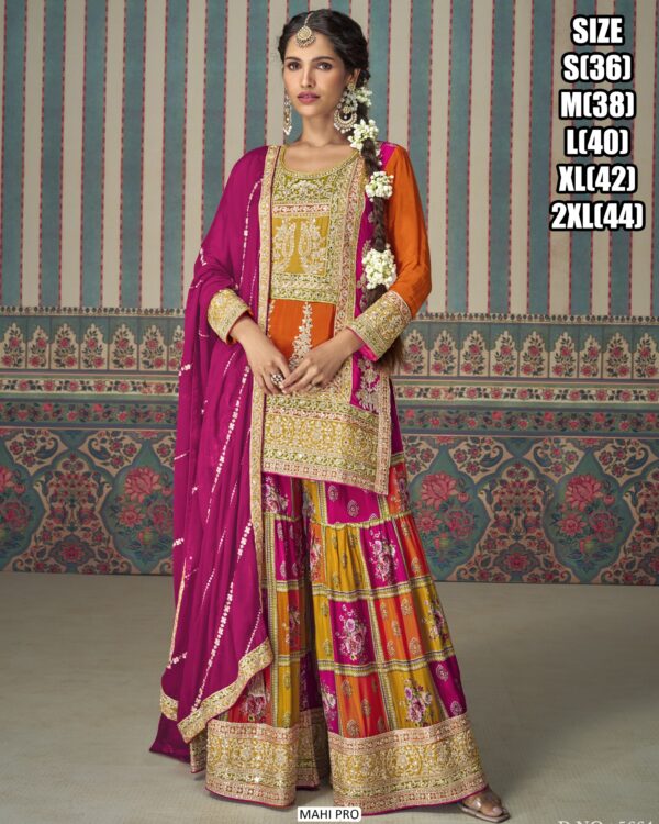 Get Ready To Elevate Your Style With This Sets Of Four Readymade Plazo Suits