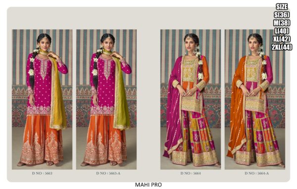 Get Ready To Elevate Your Style With This Sets Of Four Readymade Plazo Suits