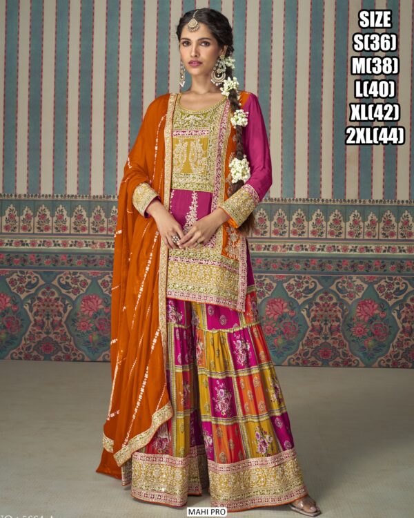 Get Ready To Elevate Your Style With This Sets Of Four Readymade Plazo Suits