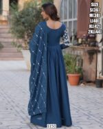 Embellished Readymade Anarkali Gown Dresses For Women - Ethnicrang