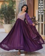 Embellished Readymade Anarkali Gown Dresses For Women - Ethnicrang