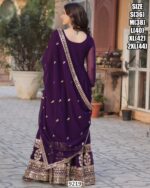 Get Ready To Stun In This Luxury Designer Embroidery Partywear Women's Gowns (Full Set)