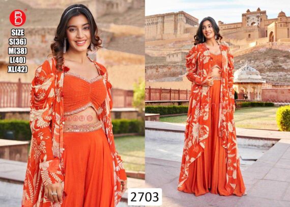 Shop For Partywear Three-Piece Indo-Western Sets Online At Ethnicrang, Choose From A Variety Of Colors, Patterns And Designs