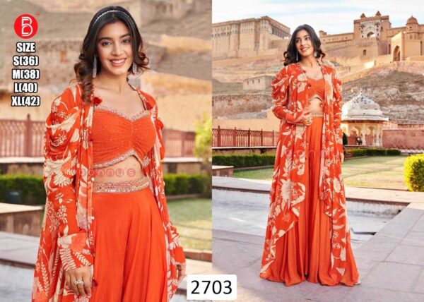 Shop For Partywear Three-Piece Indo-Western Sets Online At Ethnicrang, Choose From A Variety Of Colors, Patterns And Designs