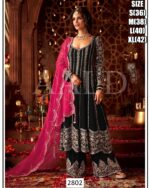 Elegant Traditional Three Piece Outfit For Parties, Weddings And Festive Occasions
