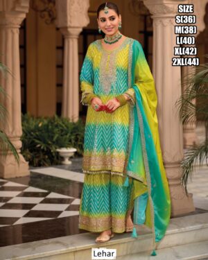 New Indian/Pakistani Eid Ramzan Special Ready To Wear Plazo Style Salwar Suits For Women