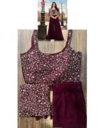 Shop For Partywear Three-Piece Indo-Western Sets Online At Ethnicrang, Choose From A Variety Of Colors, Patterns And Designs