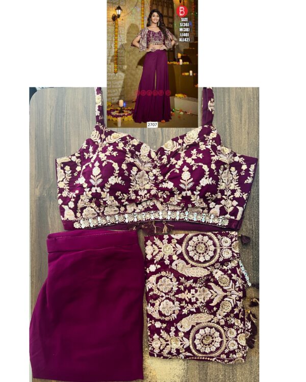 Shop For Partywear Three-Piece Indo-Western Sets Online At Ethnicrang, Choose From A Variety Of Colors, Patterns And Designs