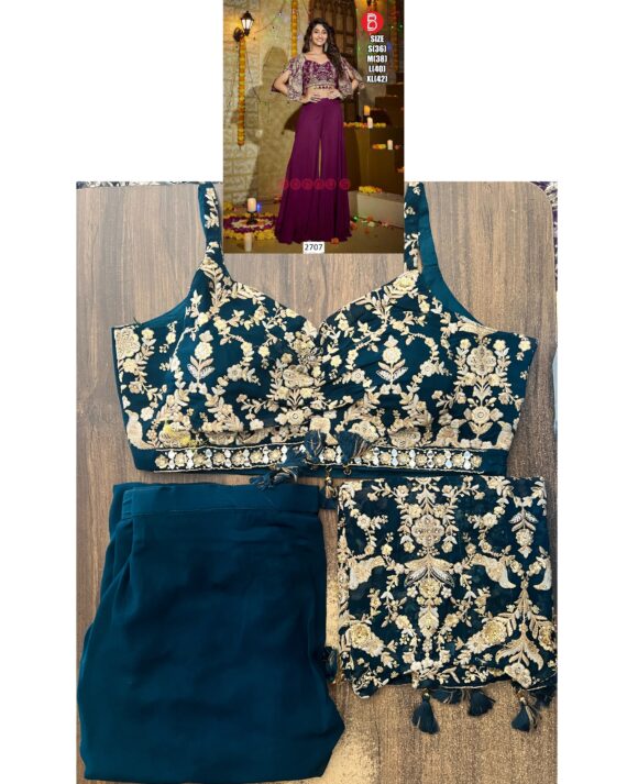 Shop For Partywear Three-Piece Indo-Western Sets Online At Ethnicrang, Choose From A Variety Of Colors, Patterns And Designs