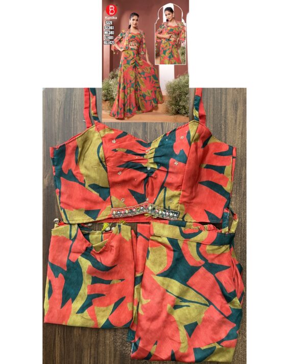 Shop For Partywear Three-Piece Indo-Western Sets Online At Ethnicrang, Choose From A Variety Of Colors, Patterns And Designs