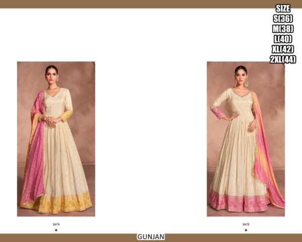Make Your Best Look With Our Wedding Wear New Gown With Dupatta Sets