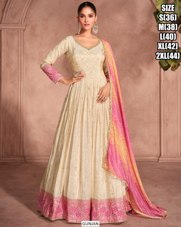 Make Your Best Look With Our Wedding Wear New Gown With Dupatta Sets