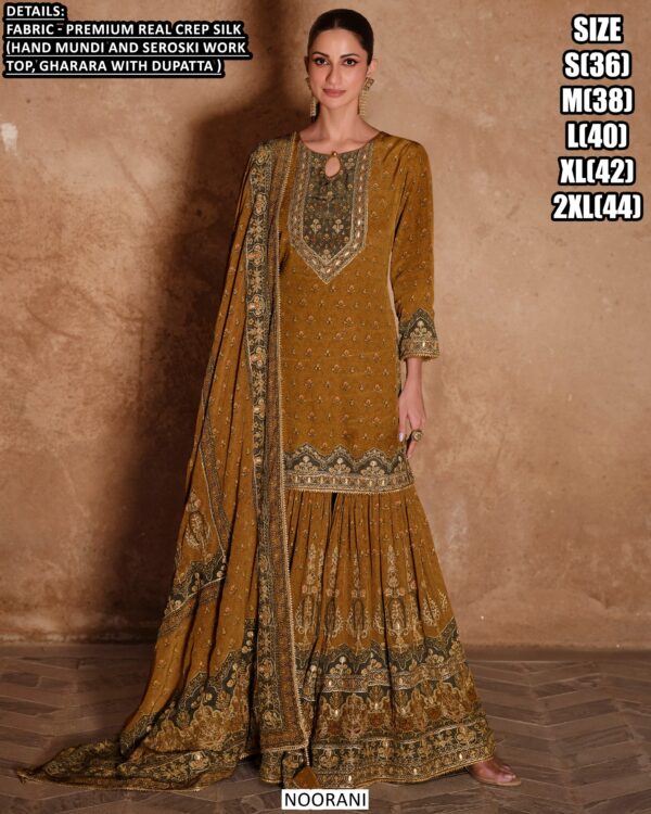 Festive Wear Sharara Suits, That Gives Luxurious Look To Ladies Are Available On Our Website