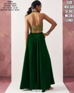 Immerse Yourself In The Sophistication Of Our Crop Top And Plazo Set Specially For Parties