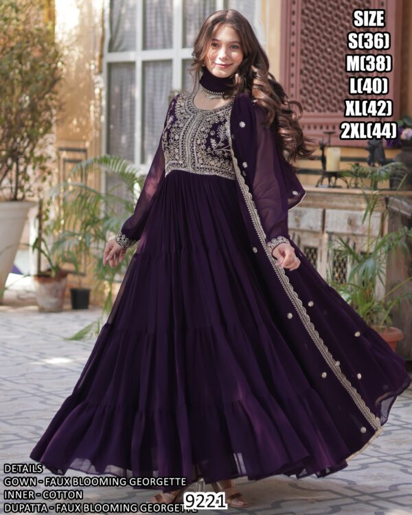 Ethnicrang's Wedding Wear Simple Gowns For Ladies Are Available In A Two Colours!