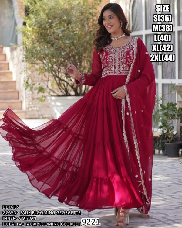 Ethnicrang's Wedding Wear Simple Gowns For Ladies Are Available In A Two Colours!
