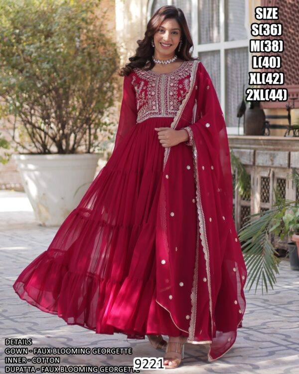 Ethnicrang's Wedding Wear Simple Gowns For Ladies Are Available In A Two Colours!