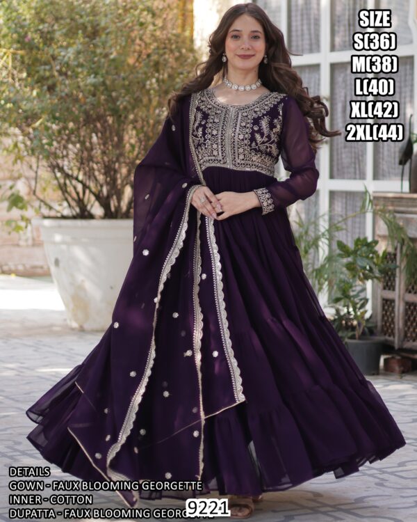 Ethnicrang's Wedding Wear Simple Gowns For Ladies Are Available In A Two Colours!