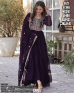 Ethnicrang's Wedding Wear Simple Gowns For Ladies Are Available In A Two Colours!