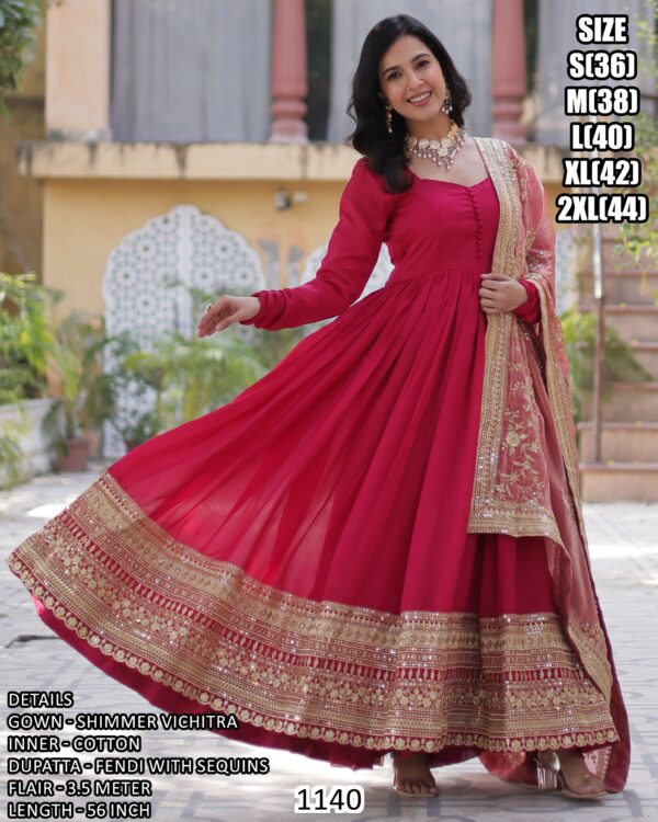 Buy Now! Function Special Long Anarkali Style Readymade Gown Suits