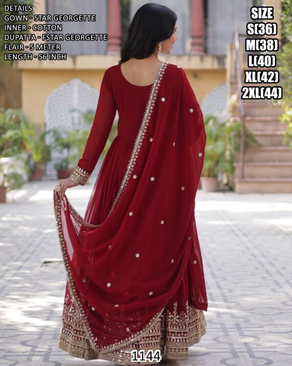 Get Ready To Dazzle In This Stunning Set Of Two Readymade Gowns From Ethnicrang