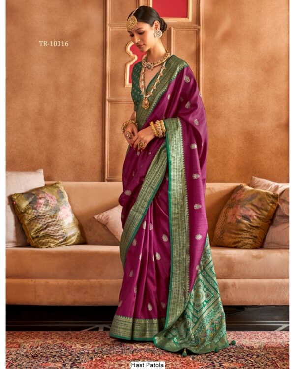 Explore Our Premium And Authentic Saree Collection, Showcasing Patola Design