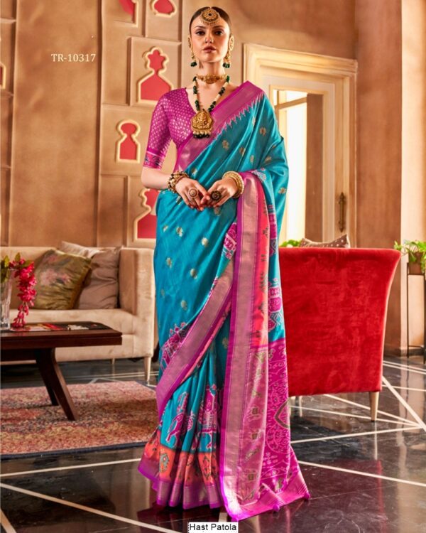 Explore Our Premium And Authentic Saree Collection, Showcasing Patola Design