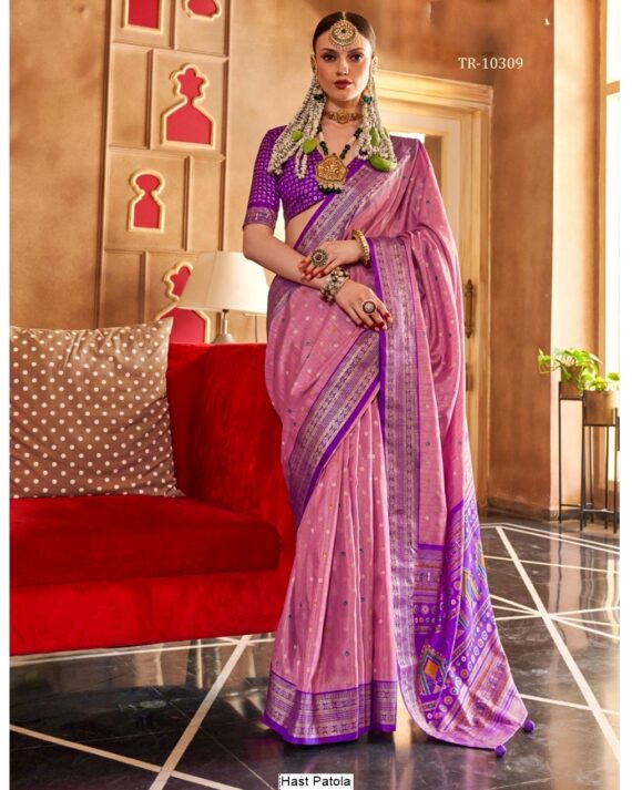Explore Our Premium And Authentic Saree Collection, Showcasing Patola Design