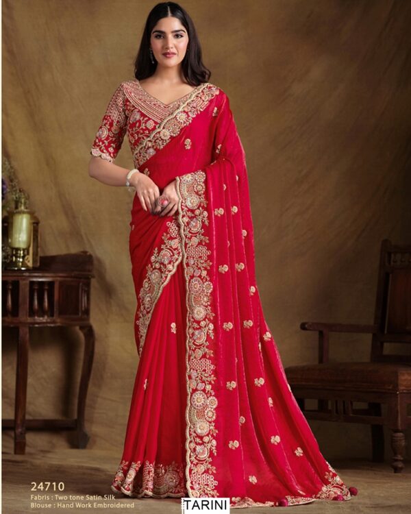Our Latest Collection Of Wedding Wear Designer Un-Stitched Sarees At Affordable Prices