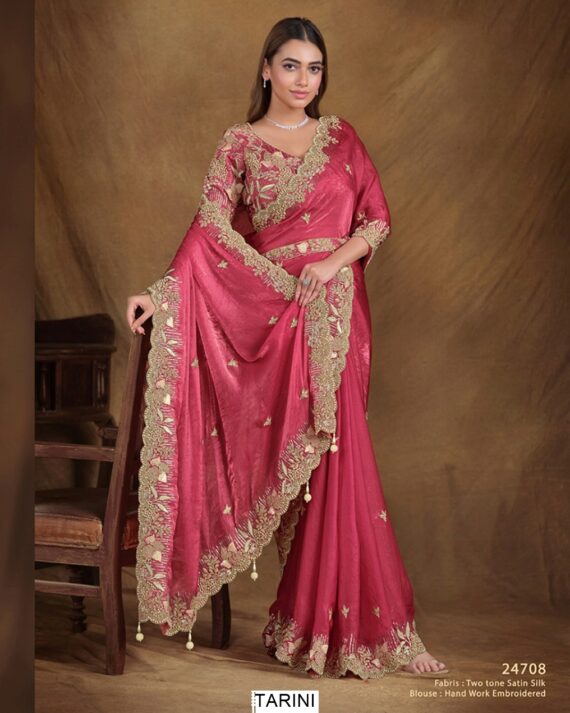Our Latest Collection Of Wedding Wear Designer Un-Stitched Sarees At Affordable Prices
