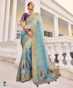 Presenting Our Stunning Wedding Wear Designer Un-Stitched Blouse With Sarees