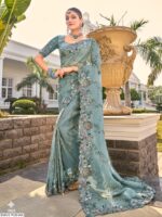 Presenting Our Stunning Wedding Wear Designer Un-Stitched Blouse With Sarees