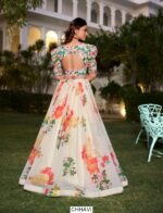 Celebrate The Wedding Season In Style With This Floral Printed Georgette Lehenga Choli