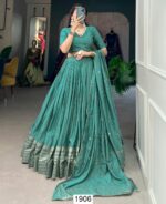 Un-Stitched Blouse With Readymade Lehenga Sets In Two Fine Colours!