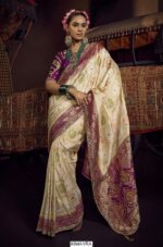 Presenting New Collection Pure Viscous Dola Hand Worked Blouse And Sarees