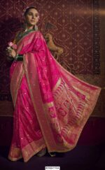 Presenting New Collection Pure Viscous Dola Hand Worked Blouse And Sarees