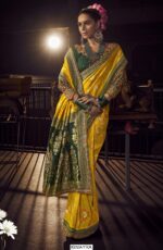 Presenting New Collection Pure Viscous Dola Hand Worked Blouse And Sarees