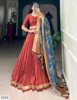 Shop Beautiful Chinon Silk Wedding Ghagra Choli Available In Two Colours!