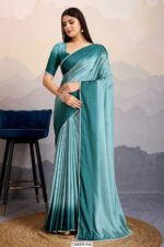 Shine Bright - Ombre Shaded Crape Satin Un-Stitched Sarees In Stunning Colours