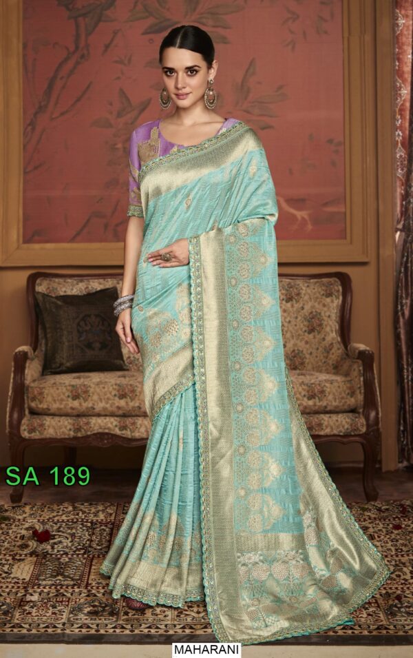 Drape Yourself In Elegance With This Soft And Silky Dola Silk Un-Stitched Saree With Blouse