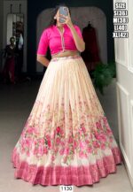 Gorgeous Floral Designer Lehenga With Crop Top For Your Upcoming Wedding Festivities