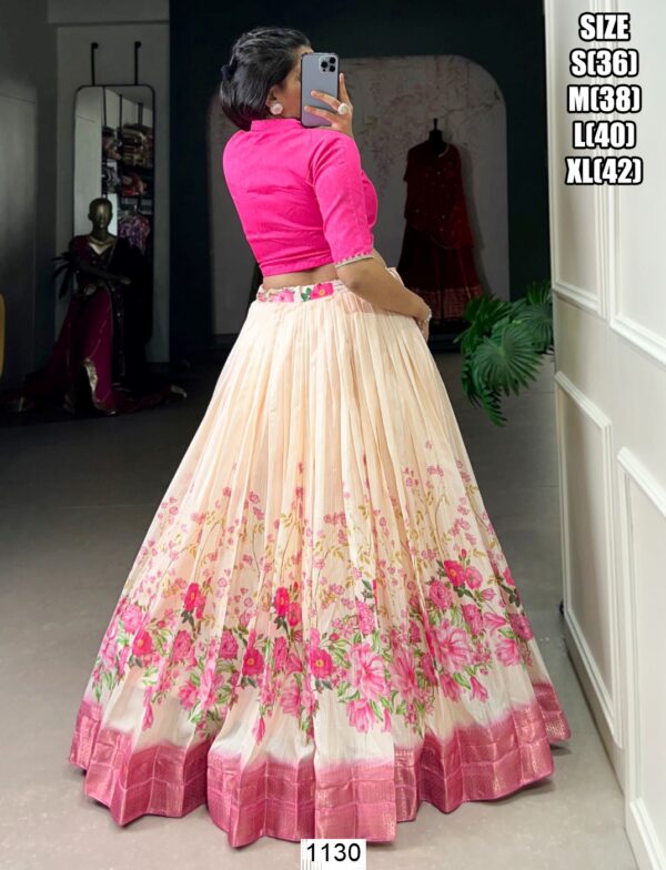 Gorgeous Floral Designer Lehenga With Crop Top For Your Upcoming Wedding Festivities