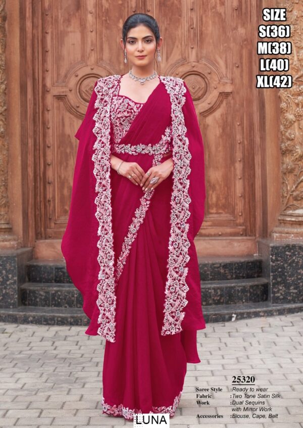 Presenting Some Outstanding Designer Party Style Ready To Wear Sarees