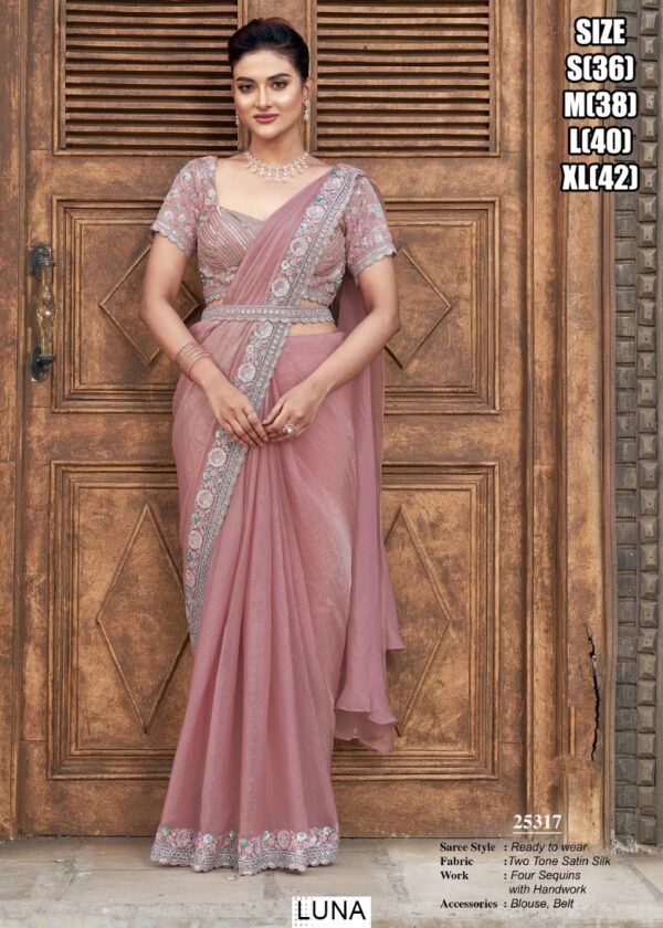 Presenting Some Outstanding Designer Party Style Ready To Wear Sarees