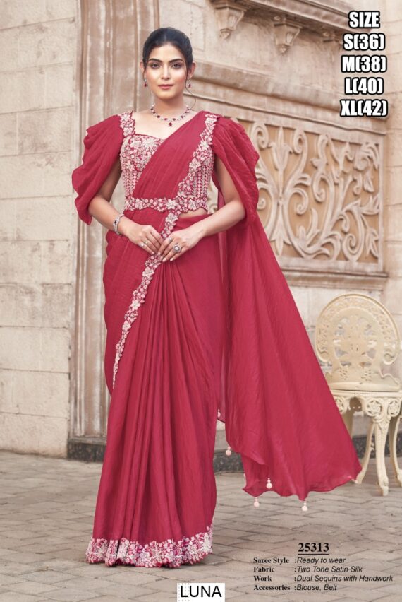 Presenting Some Outstanding Designer Party Style Ready To Wear Sarees
