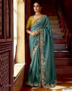 Book Online Designer Traditional Style Wedding Wear Un-Stitched Saree With Blouse
